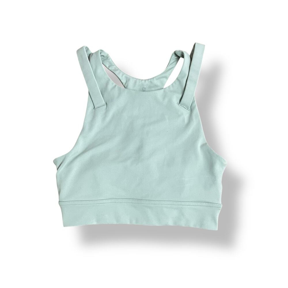 La Kottee‎ Los Angeles Sage Green Strappy Racerback Sports Bra Top Size Small